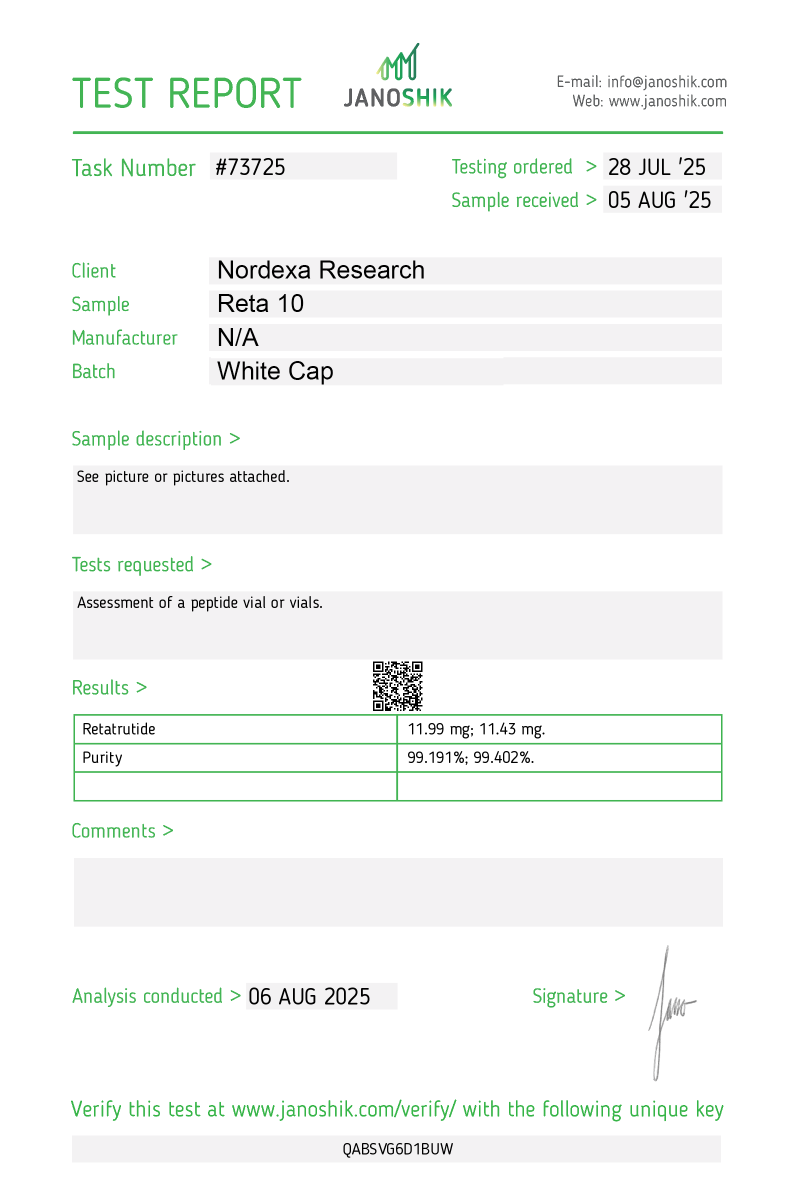 Retatrutide 10mg Research Peptide (Canada) - Image 2