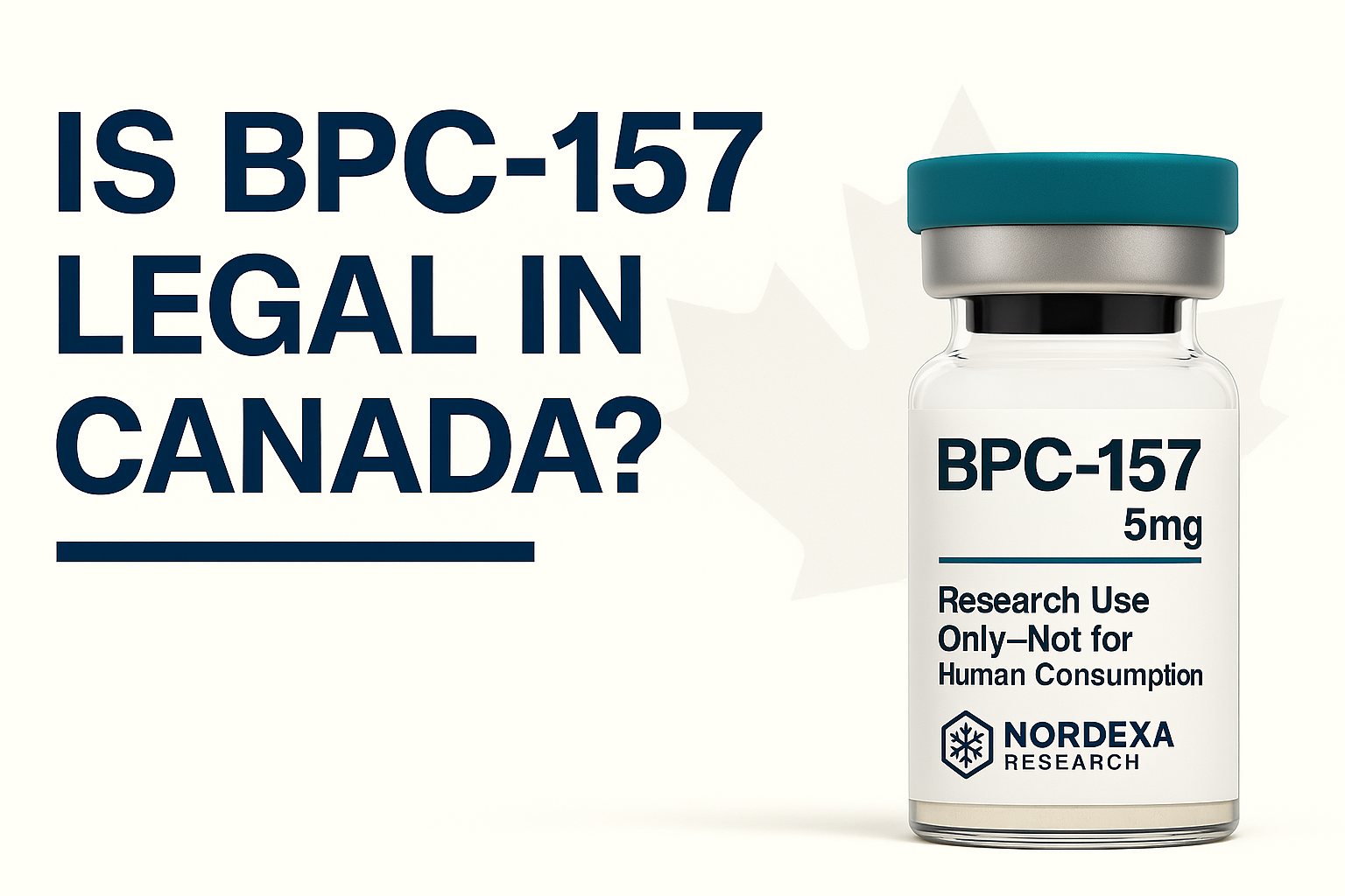 Lab-grade peptide vials in Canada labeled Research Use Only – Nordexa Research